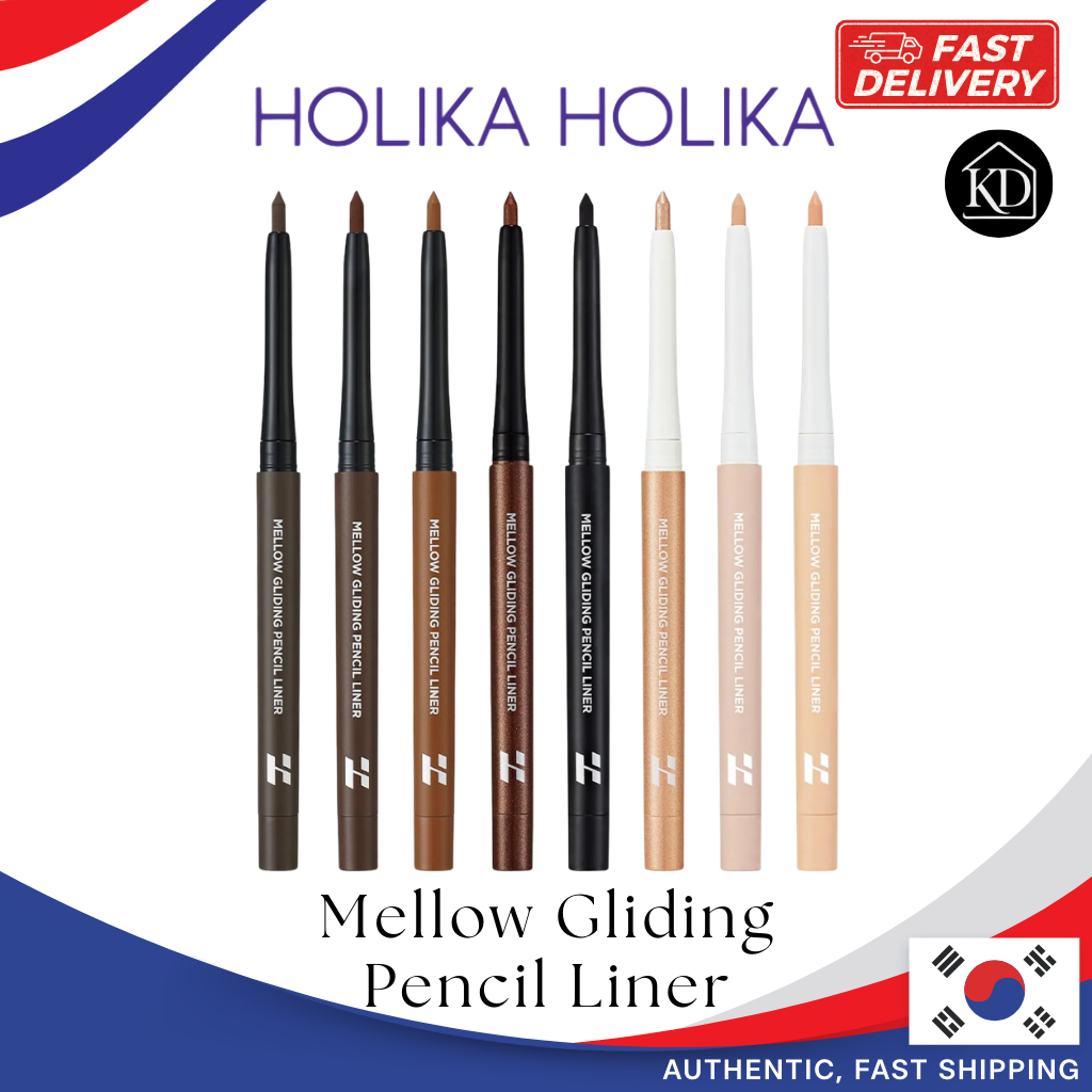 HOLIKA HOLIKA Mellow Gliding Pencil Liner - อายไลเนอร์เจลกันน้ําครีม - รอยเปื้อน K-Beauty Eye Definer