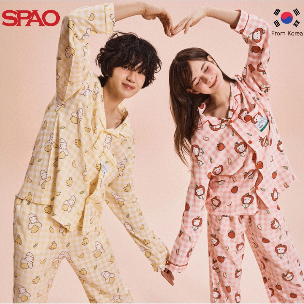 [SPAO x Ganadi] กานาดี ชุดนอนแขนยาวขายาว สไตล์หวานๆ
