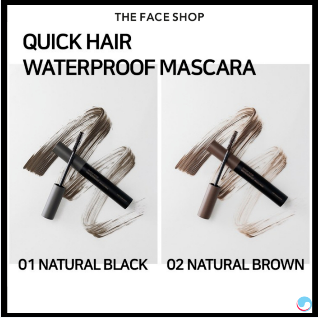 [THE FACE SHOP] Quick Hair Mascara Waterproof Long-Lasting Mascara 8g Natural Black Brown K Beauty