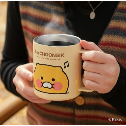 [Kakao Friends] "Always By Your Side" New Chunsik Home Cafe / Camping Stainless Mug (ชุดฝา)