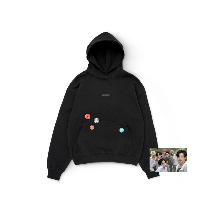 เสื้อฮู้ด ENHYPEN พร้อมป้าย 4 ใบและPhotocard 1 ใบ