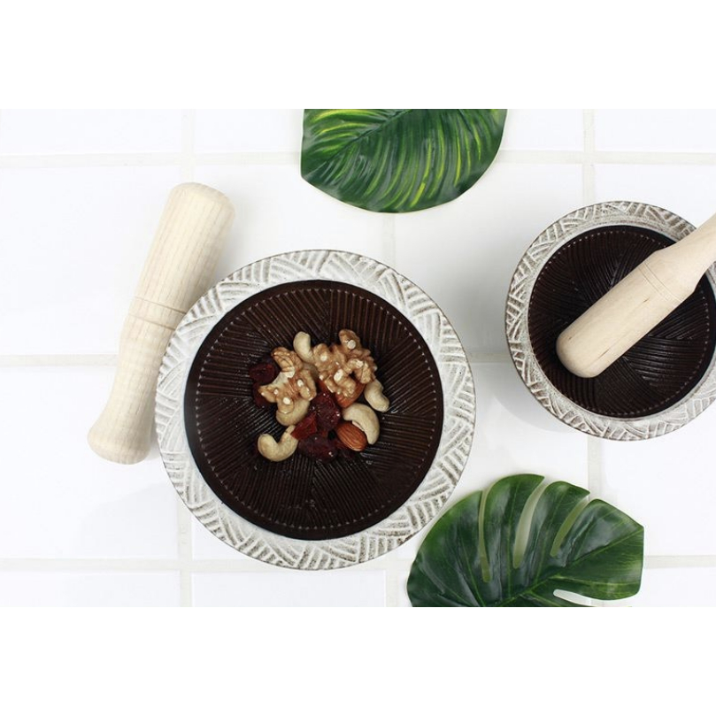 Rebenkuchen Yeoju Ceramic Mini Mortar & Pestle Set