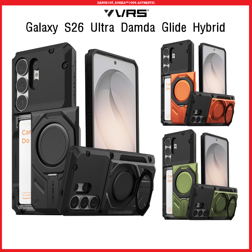 [VRS DESIGN] Galaxy S26 Ultra Damda Glide Hybrid | เคสพรีเมี่ยมที่เก็บการ์ดแบบตั้งได้อย่างรวดเร็ว