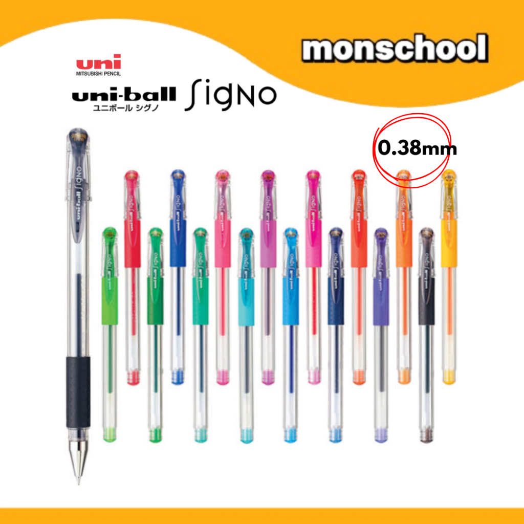 Uni-ball Signo DX UM-151 / แบบฝา 0.38มม. (19 สี)