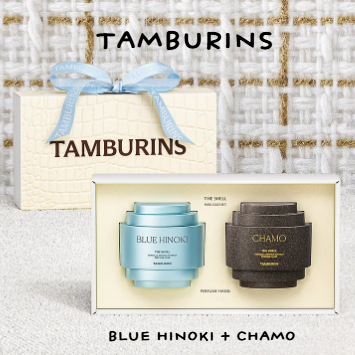 TAMBURINS Perfume Hand Cream Mini Duo Set (15ml x 2) | HINOKI สีฟ้า + CHAMO |  นําเข้าเกาหลี