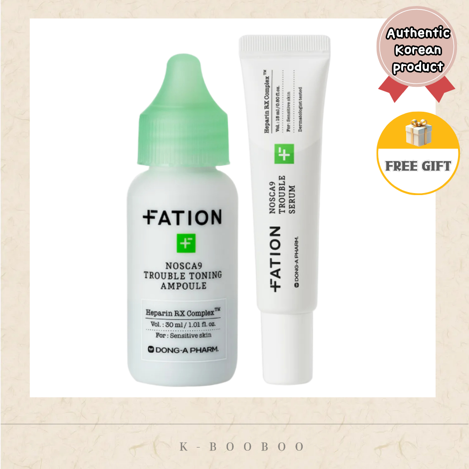 [FATION] Nosca9 Trouble Toning Ampoule 30ml Set (+Trouble Serum 15ml)