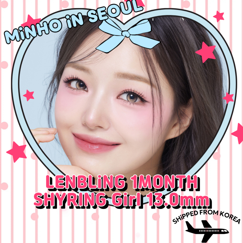 LENBLING SHYRING คอนแทคเลนส์ 3 สี 1 เดือน| G.DIA 13.0 มม. K-Beauty Sunmuse เลนส์เครื่องสําอาง