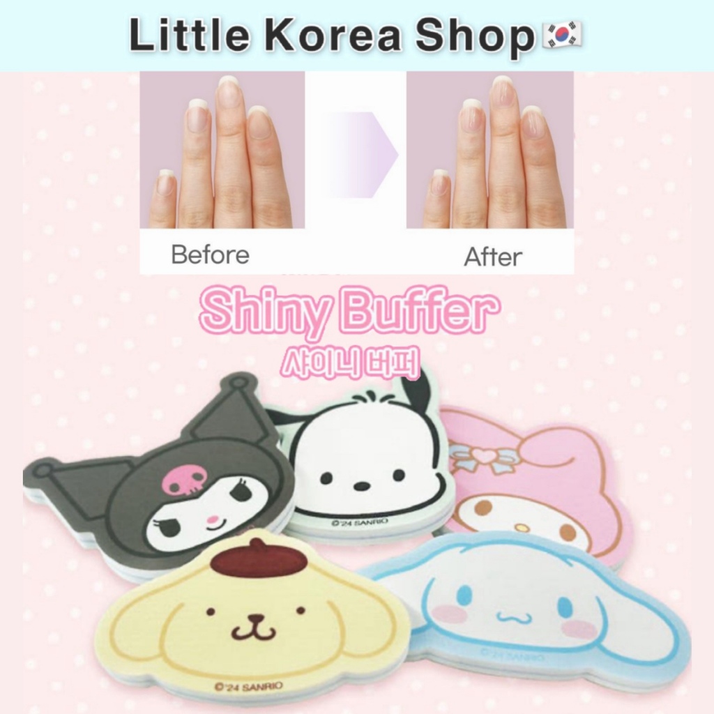 [Sanrio] Made in Korea เครื่องขัดเล็บธรรมชาติไฮกลอส / เครื่องมือเพ้นท์เล็บ ดูแลเล็บ บัฟเฟอร์ Cinnamoroll, Kuromi, My Melody