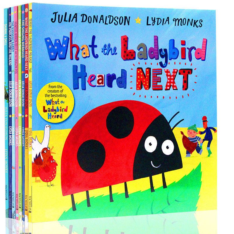 Julia Donaldson 8 Books Set - What the Ladybird Heard, Singing Mermaid Kids Bedtime Story