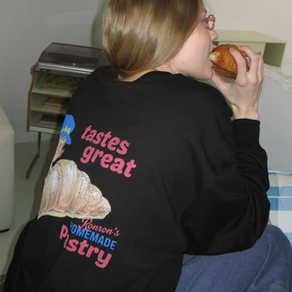 [RONRON] Vintage Croissant Over Fit Long Sleeve / 3colors