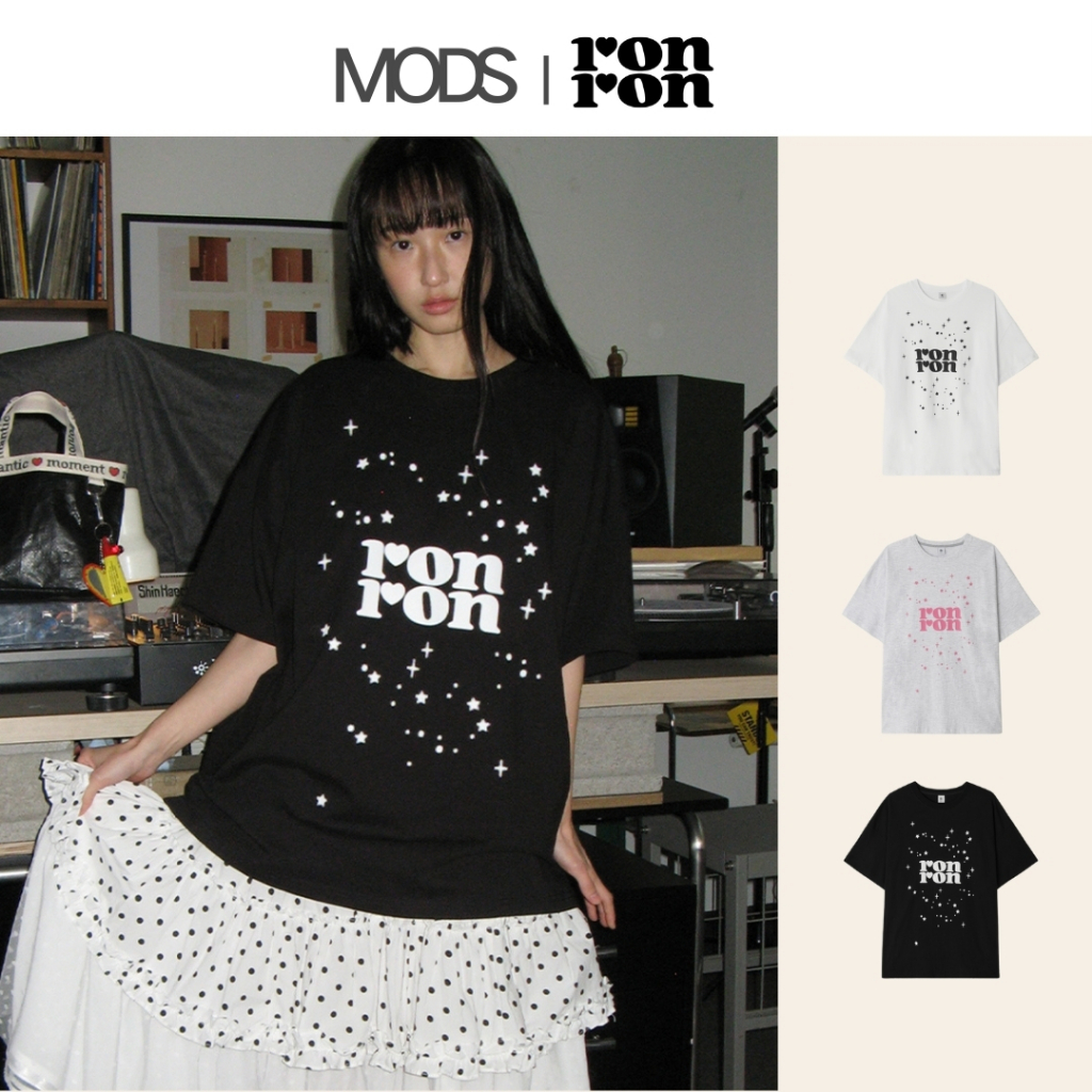 [RONRON] Milk Way Box Fit T Shirt / 3colors