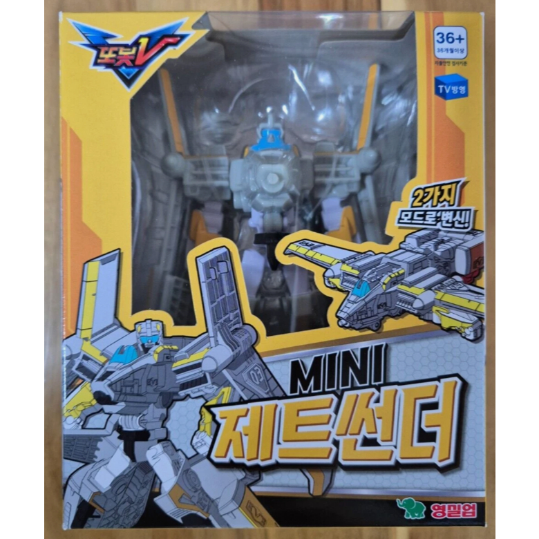 YOUNG TOYS Tobot V Mini Jet Thunder Robot Vehicle Transformation Action Figure เวอร์ชั่นเกาหลี