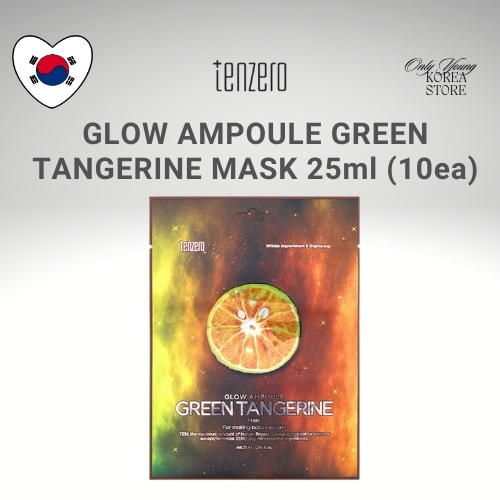 [TENZERO] GLOW AMPOULE GREEN TANGERINE MASK 25ml(10ea)