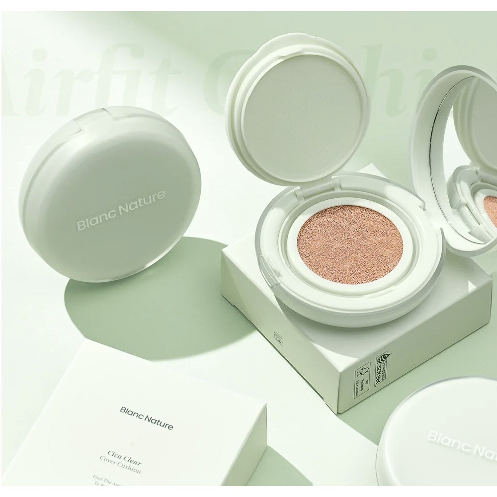 Blanc Nature Sebum Zero Airfit Cushion + รีฟิล 15g