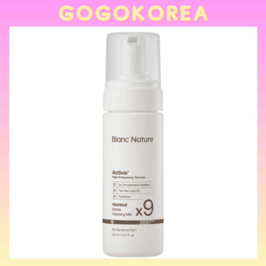 [BLANC NATURE] 9X Heartleaf Bubble Cleanser Milk 150ml