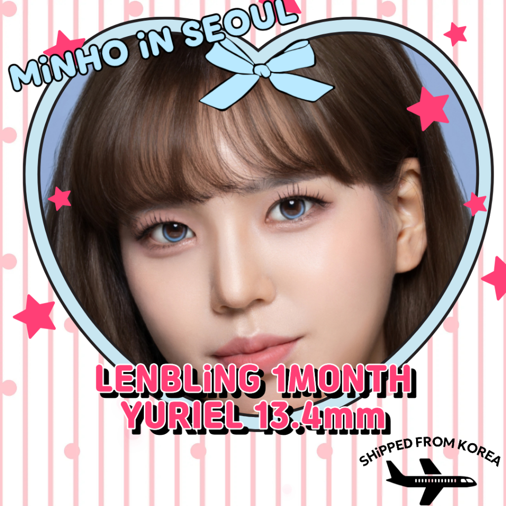LENBLING YURIEL คอนแทคเลนส์ 3 สี 1 เดือน| G.DIA 13.4 มม. K-Beauty Sunmuse เลนส์เครื่องสําอาง