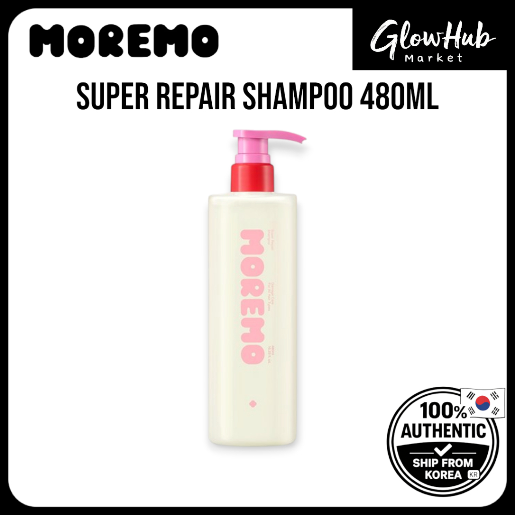 MOREMO Super Repair Shampoo 480ml - Keratin Protein Nourishing Silicone Free | แชมพูมอร์โม