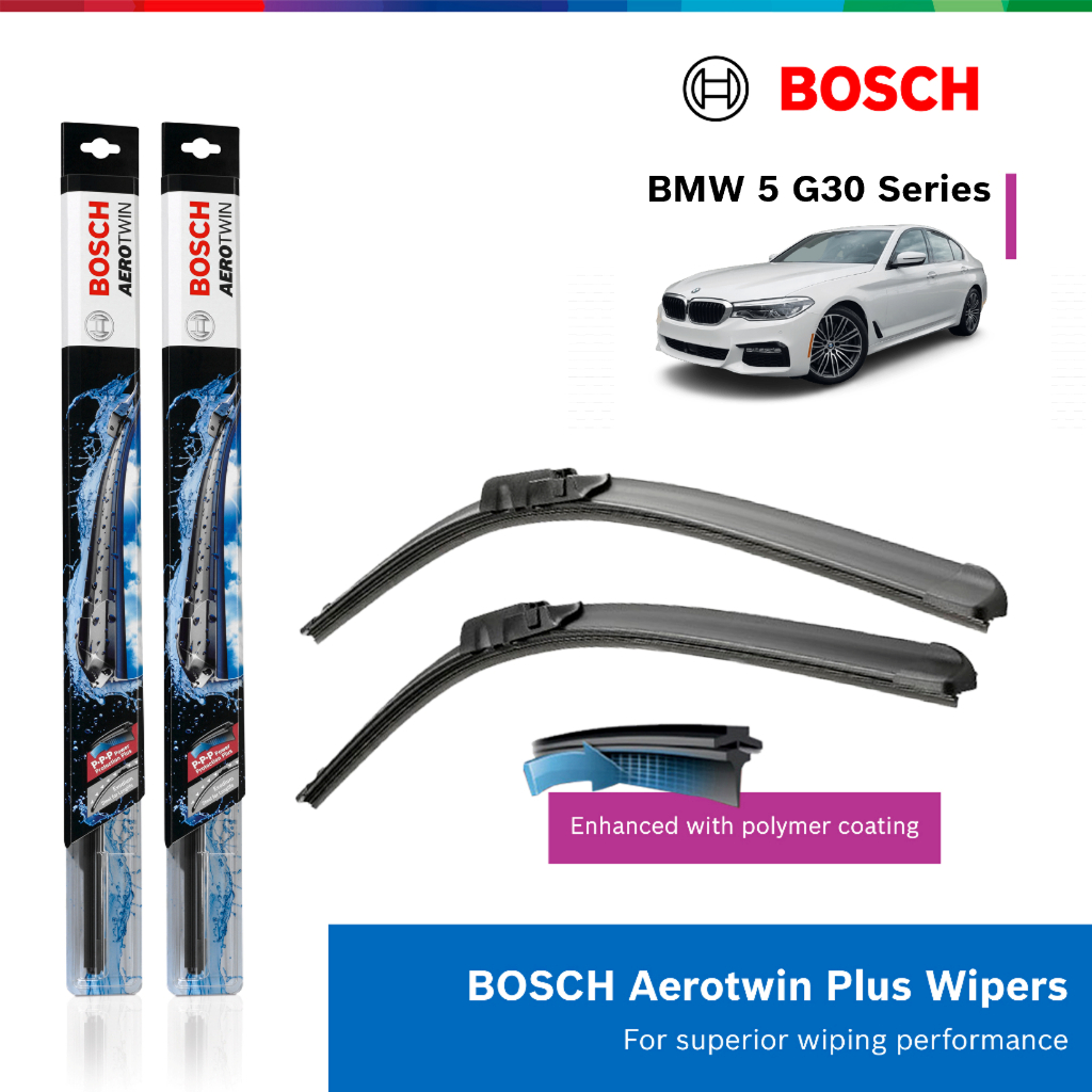 Bosch Aerotwin Multi Clip Wipers สําหรับ BMW 5 520D / 520i / 530i / 540i (G30)
