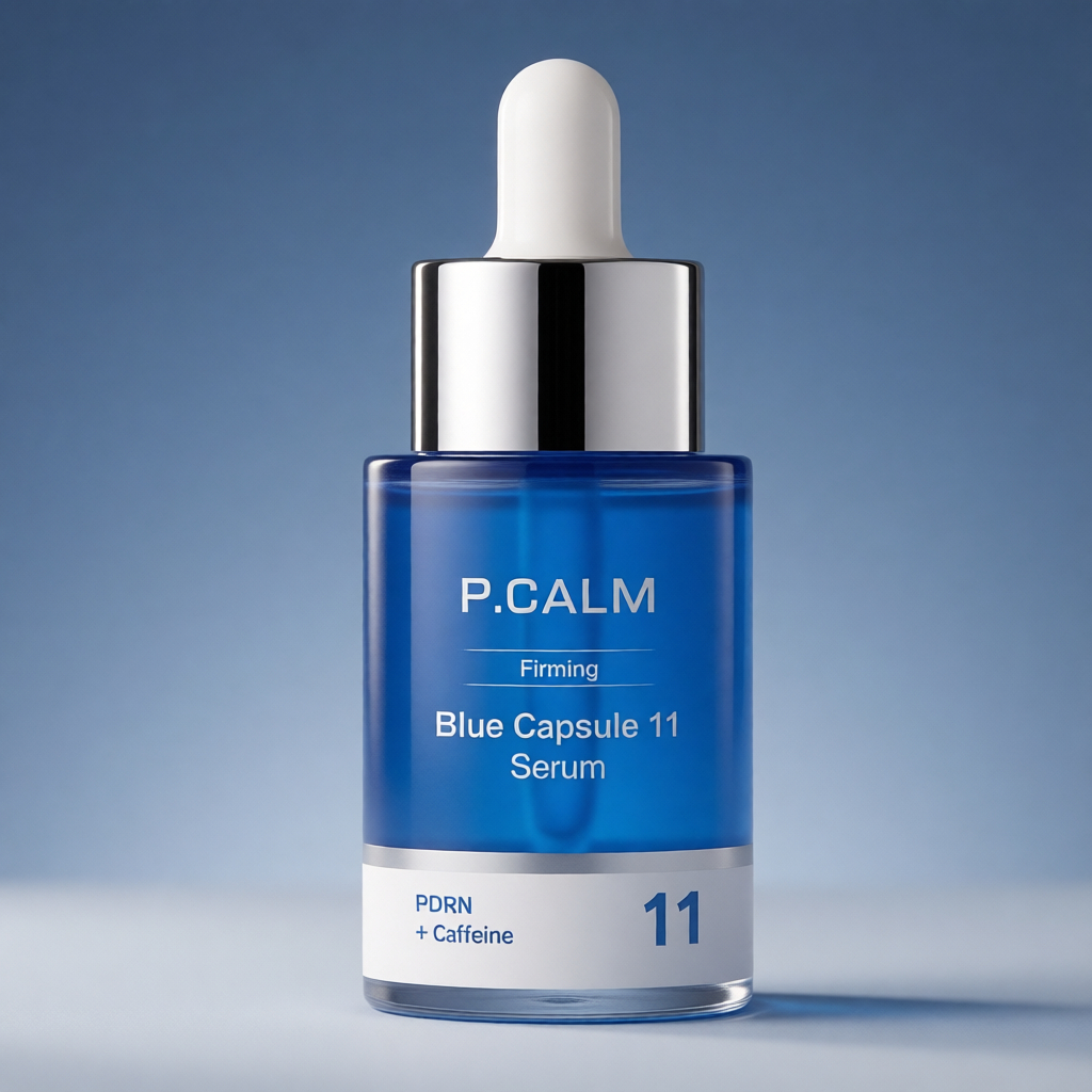 [P.CALM] PDRN Caffeine Blue Capsule Serum 30ml – Korean Hydrating & Refreshing Facial Serum พร้อม PD