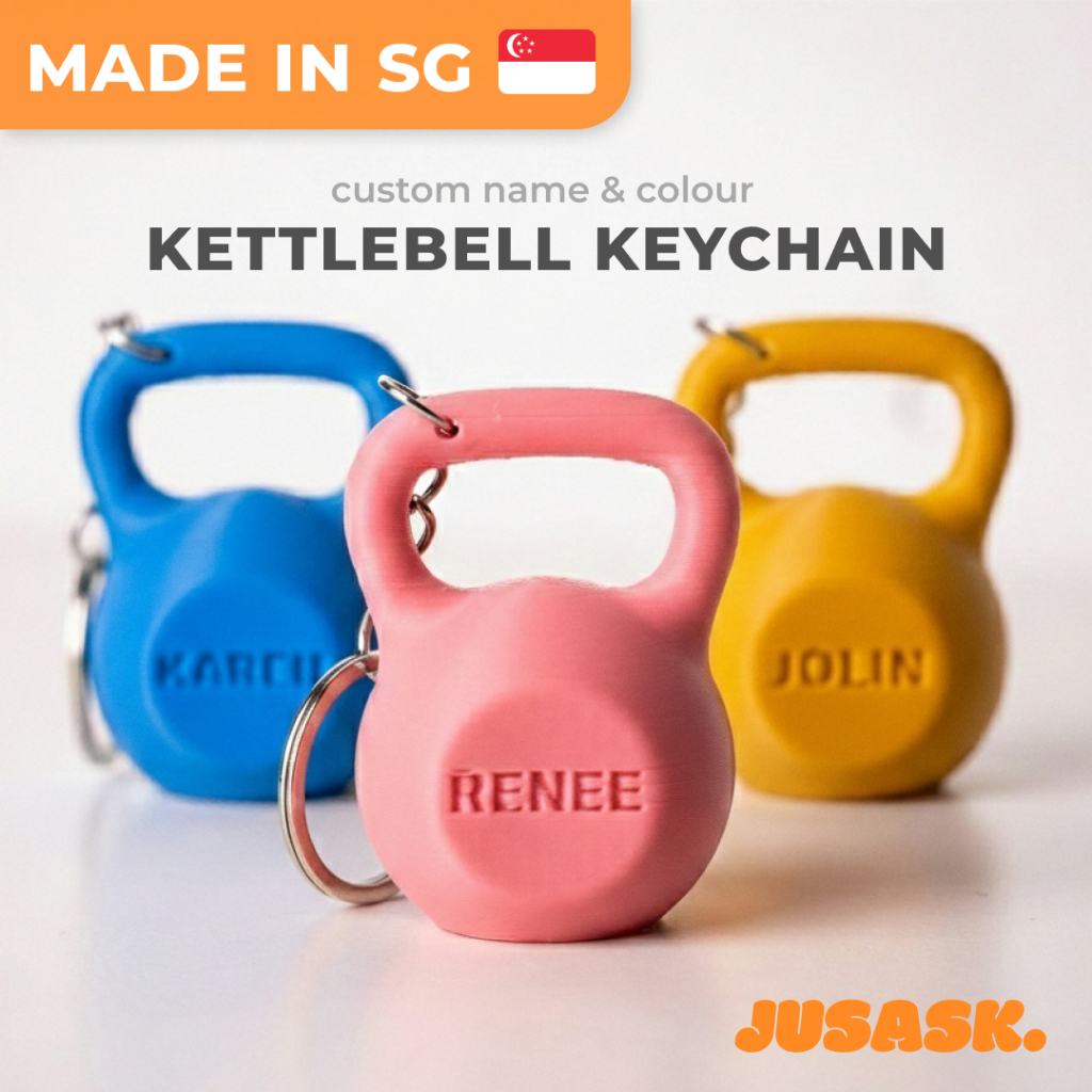 พวงกุญแจ Kettlebell แบบกําหนดเองพร้อมชื่อยิมฟิตเนส HYROX BFT ส่วนตัว