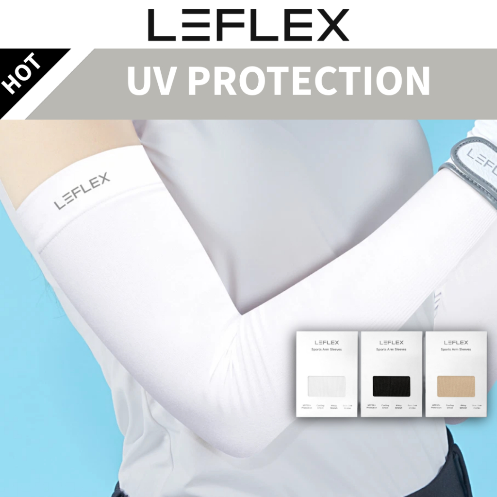[LeFlex] UV Protection Seamless Cool Arm Sleeves (ตัวเลือกหนึ่งสามสี)