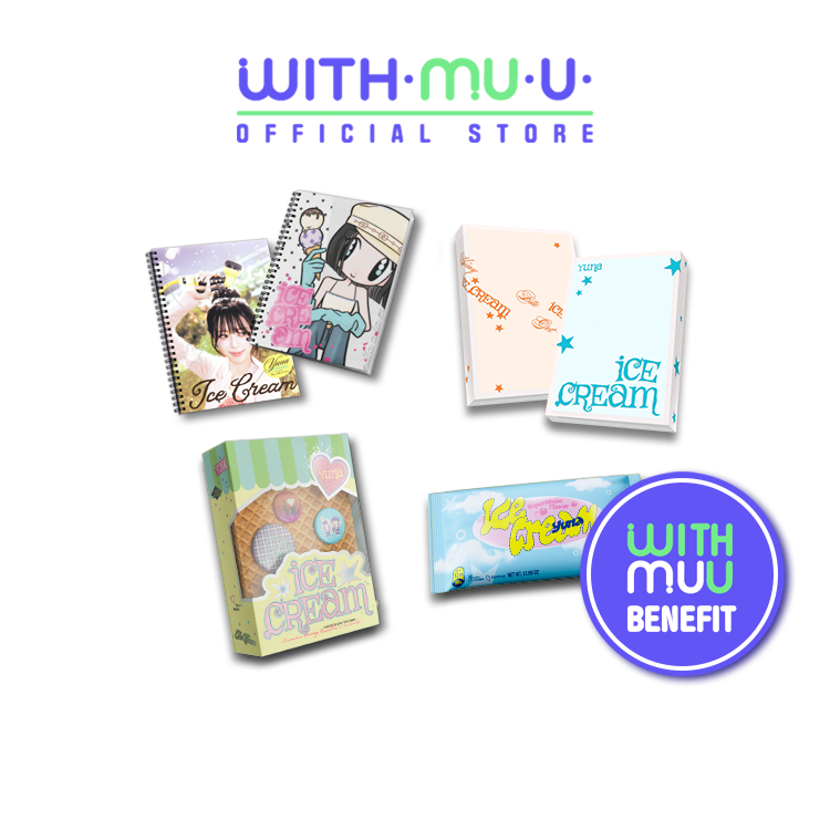 [พร้อมส่ง] ITZY YUNA - 1st Mini Album [ICE CREAM] [อัลบั้ม ITZY YUNA] (WITHMUU POB)