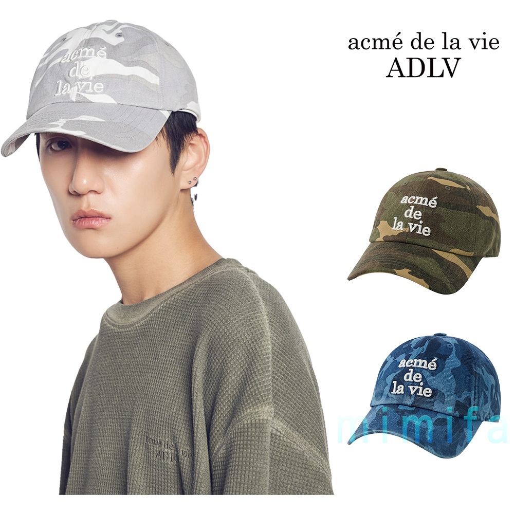 [acme de la vie ADLV] PATTERN 3D EMBO BALL CAP