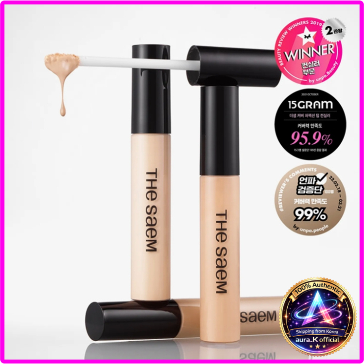 Cover Perfection Tip CONCEALER 9.5g คอนซีลเลอร์ปกปิดฝ้าแต่งหน้าเกาหลี Kbeauty Highlight คอนซีลเลอร์