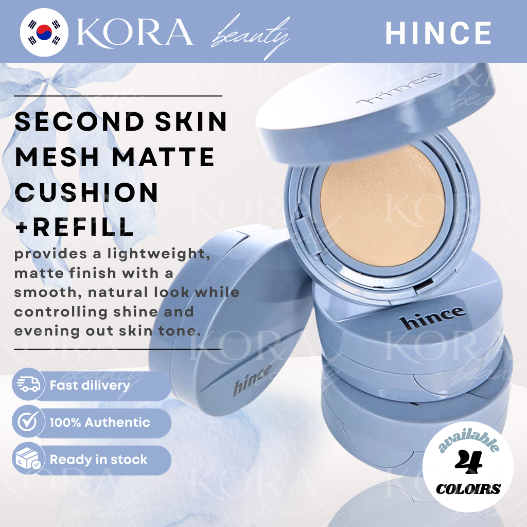 [Hince] Second Skin Mesh Matte Cushion – 12 g  2 (หลัก + รีฟิล) + Mini Cushion
