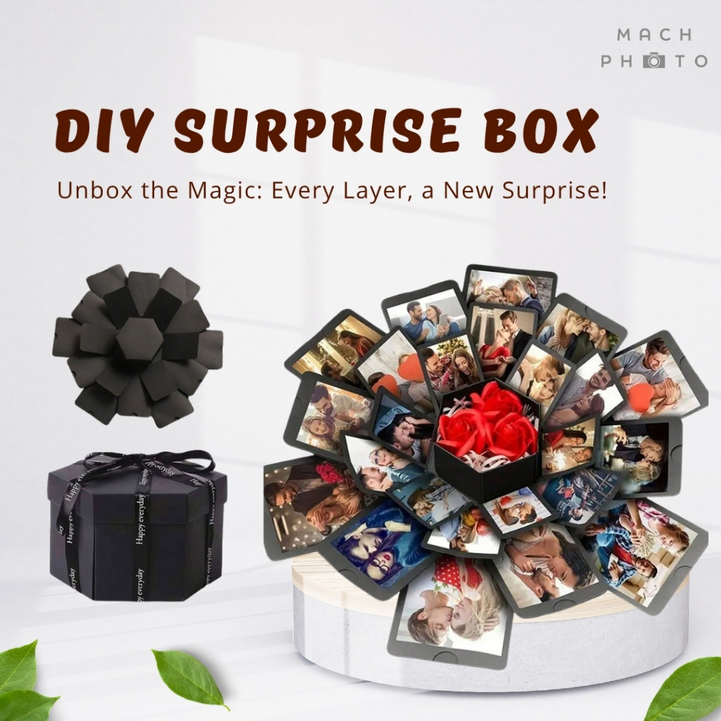 Mach PhotoingDIY Magic Surprise Box ส่วนตัว Customised Christmas Birthday Anniversary Present