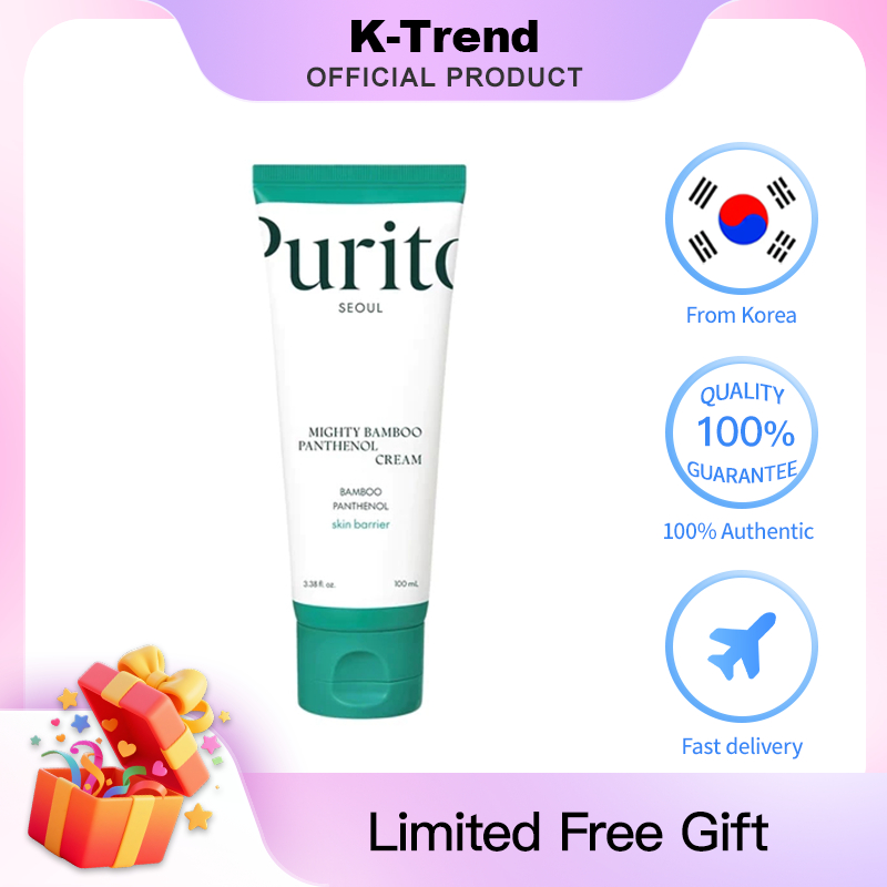[เกาหลีจัดส่ง]PURITO Mighty Bamboo Panthhenol Cream 100ml