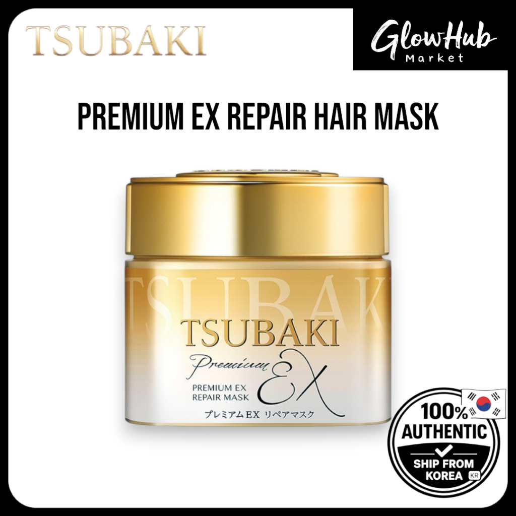 TSUBAKI Premium EX Repair Hair Mask 180g – การดูแลซ่อมแซมความเสียหาย | ซึบากิ แฮร์ มาส์ก
