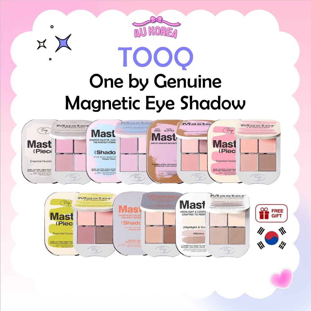 TOOQ One by Genuine Magnetic Eye Shadow 4-Pan Palette - 6 สี / K-BEAUTY