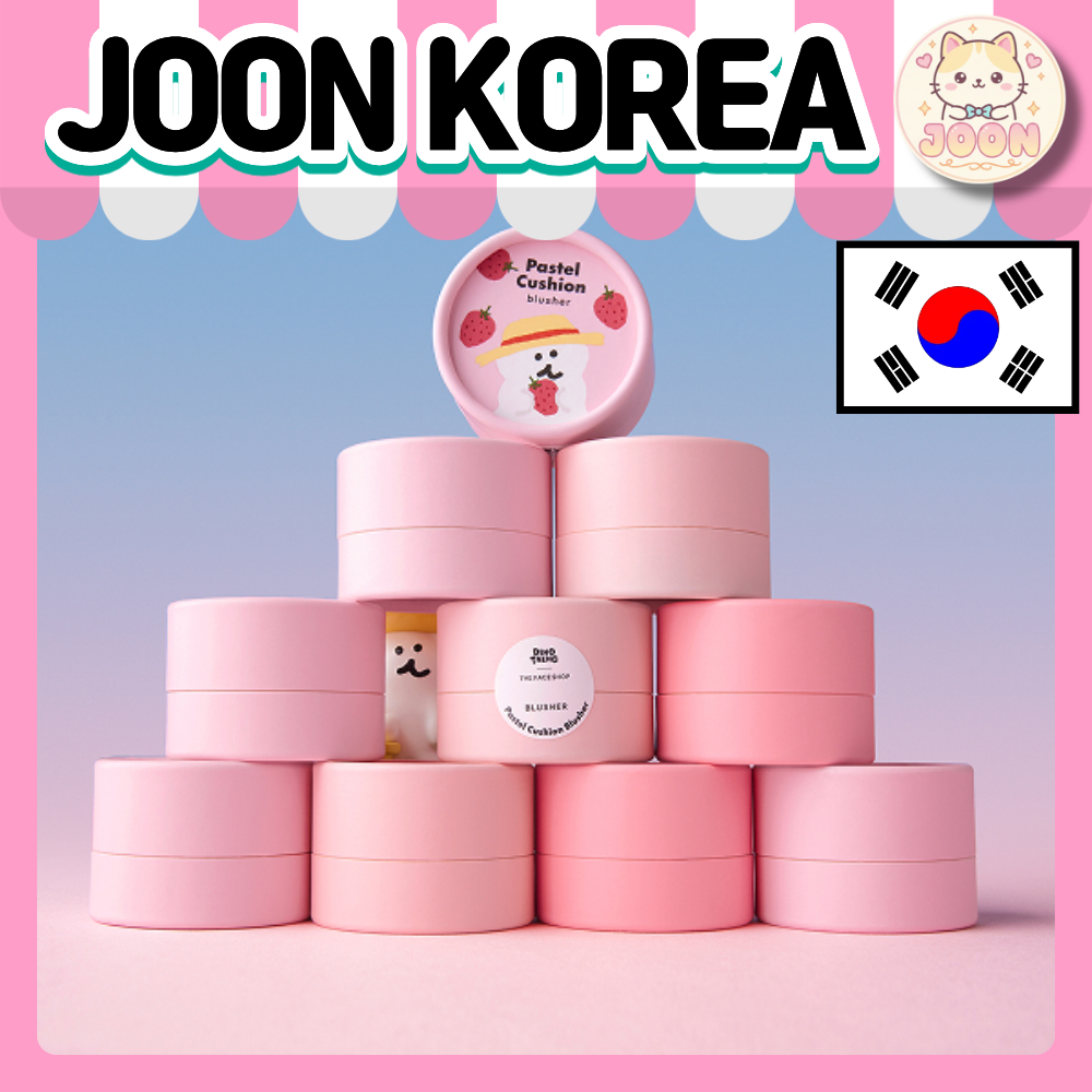 The faceshop Authentic Made in South Korea Pastel Cushion Blusher Cute Mini Portable Makeup