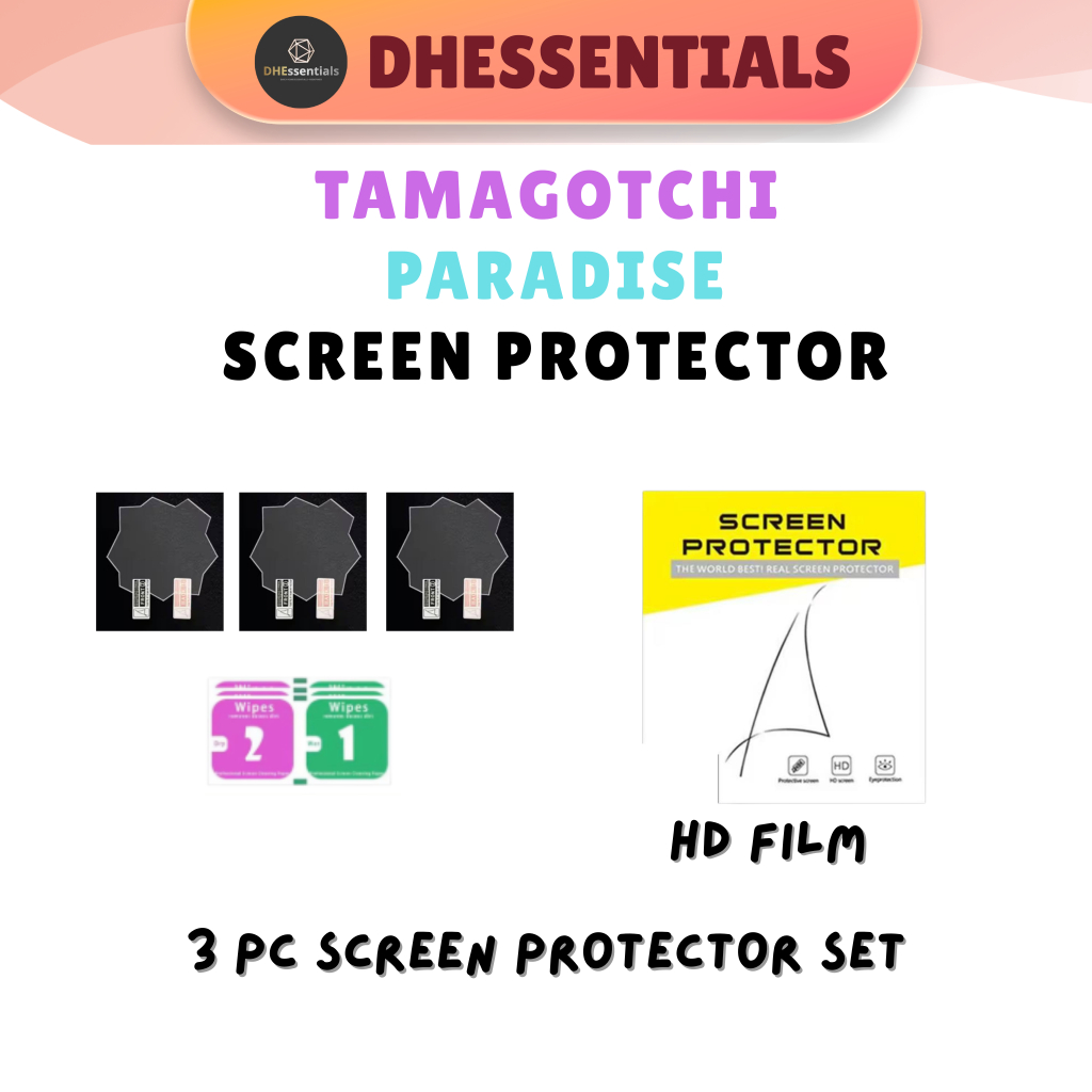 DHEssentials Tamagotchi Paradise ชุด 3 ชิ้น HD ฟิล์มกันรอย