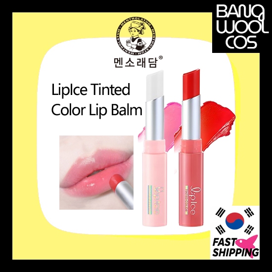 [Mentholatum] LipIce Tinted Color Lip Balm – Moisturizing Sheer Lip Tint for a Natural, Everyday Glo