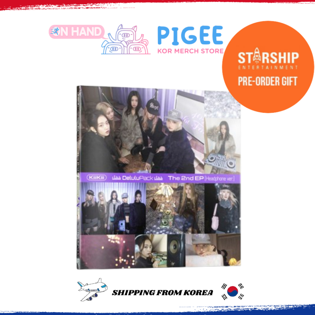[POB] KiiiKiii - [ DELULU PACK ] 2ND EP (HEADPHONE Ver.)