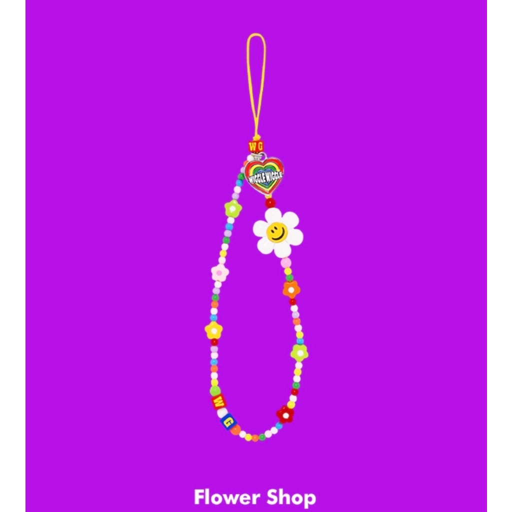 [Wiggle Wiggle] Bead Phone Strap (สั้น) - Smile with Love