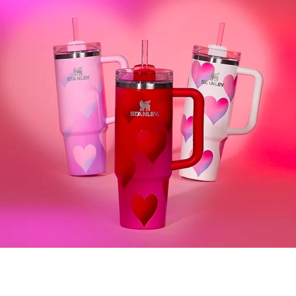 STANLEY Valentines Day Collection Quencher H2.0 Flowstate Tumbler Transit Flip Lid Mug