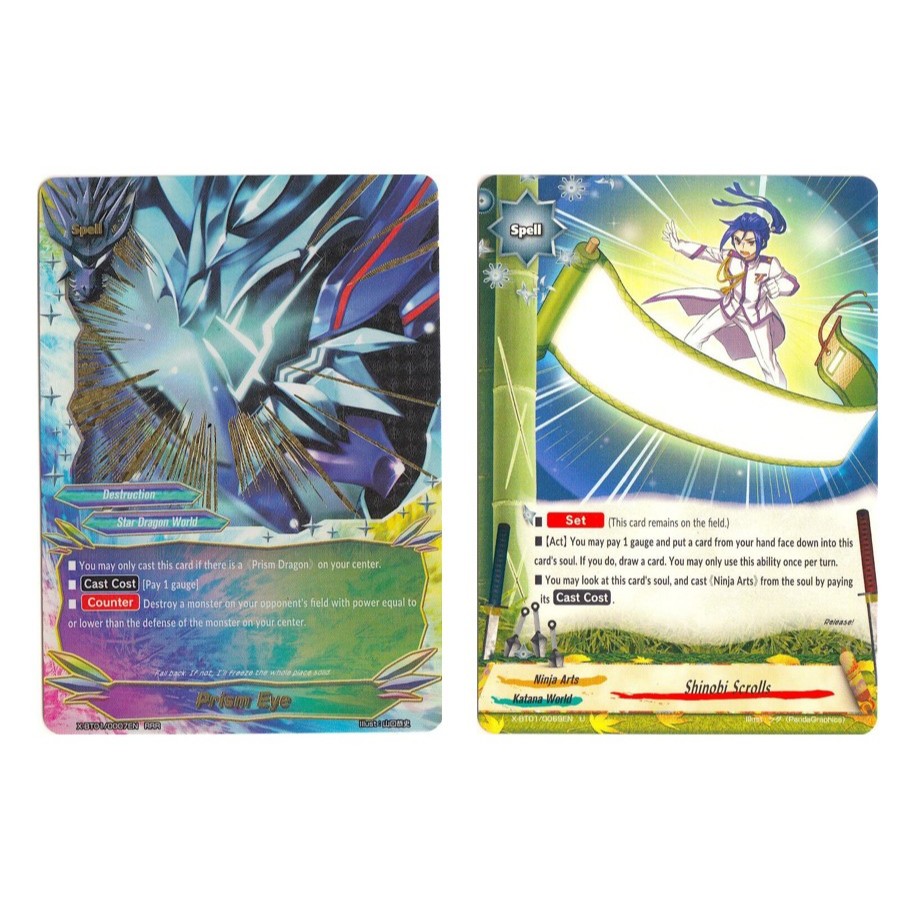 English Buddyfigh Prism Eye - X-BT01/0007EN - Triple (RRR) / Shinobi Scrolls U / X-BT01/0069EN