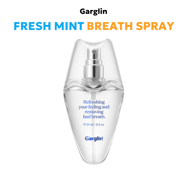 GARGLIN Fresh Breath Mint Mouth Spray 15ml - สเปรย์ในช่องปากสําหรับกลิ่นปาก ขนาดกะทัดรัด