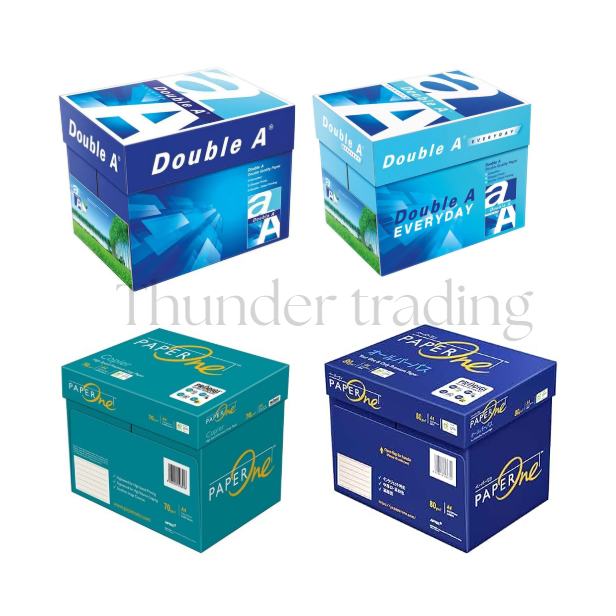 Double A 70GSM/80GSM ( 5 Ream 1 กล่อง) Paper One 70GSM/80GSM ( 5 Ream 1 กล่อง) กระดาษถ่ายเอกสาร A4