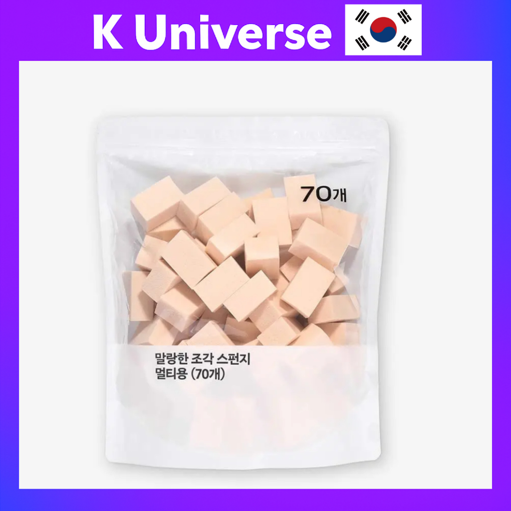 [OLIVEYOUNG] ฟองน้ําอเนกประสงค์แบบนุ่ม 70 ชิ้น Daily Beauty เกาหลี K-Beauty