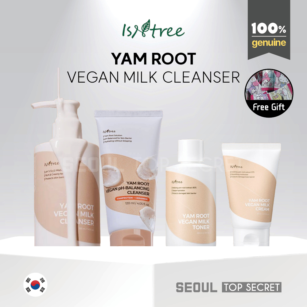 [Isntree] Yam Root Vegan Milk Cleanser 220ml, Yam Root Vegan pH-balancing Cleanser 120ml