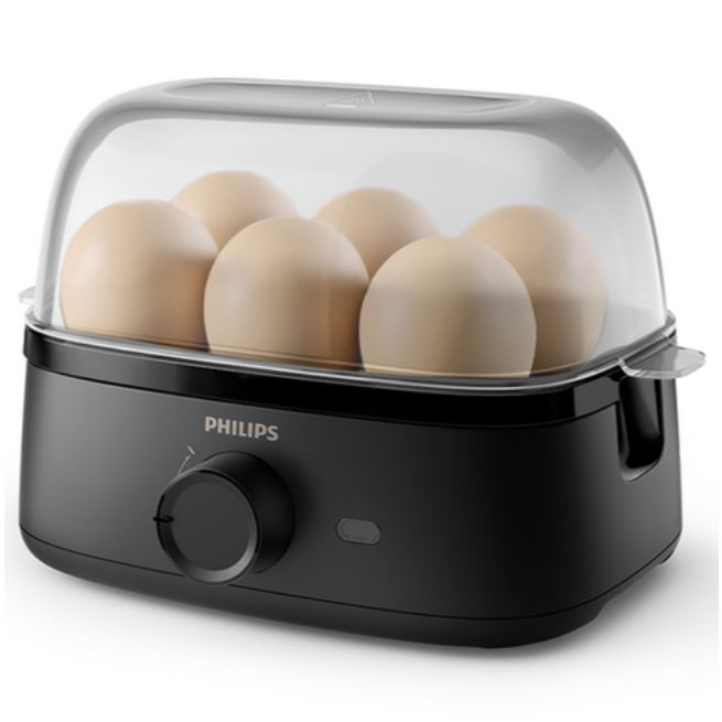Philips 3000 Series หม้อหุงไข่ เครื่องนึ่งไข่ไฟฟ้าอัตโนมัติ Soft/Medium/Hard ต้ม Quick Cook