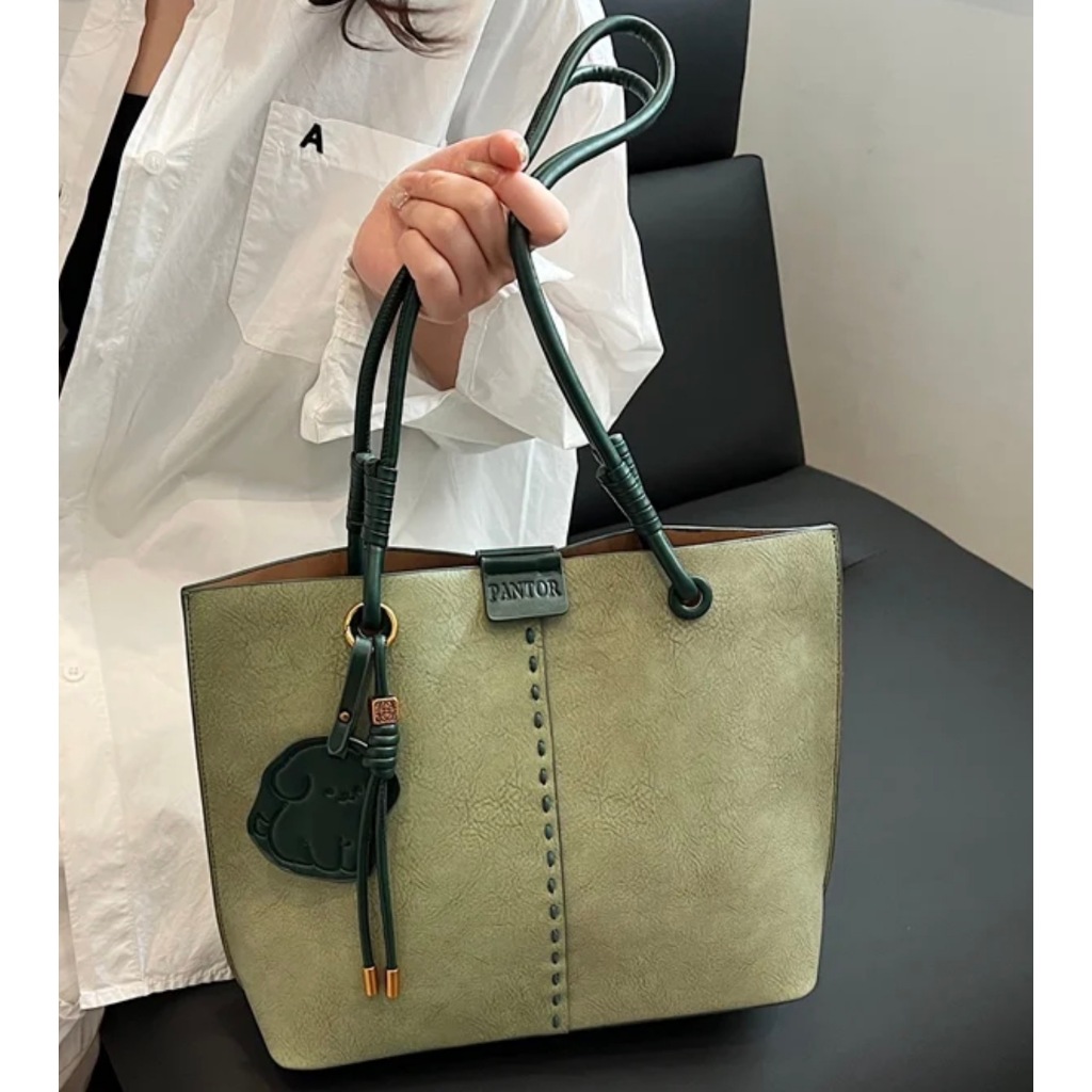 Retro-Style Womens Tote Bag Handheld & Shoulder