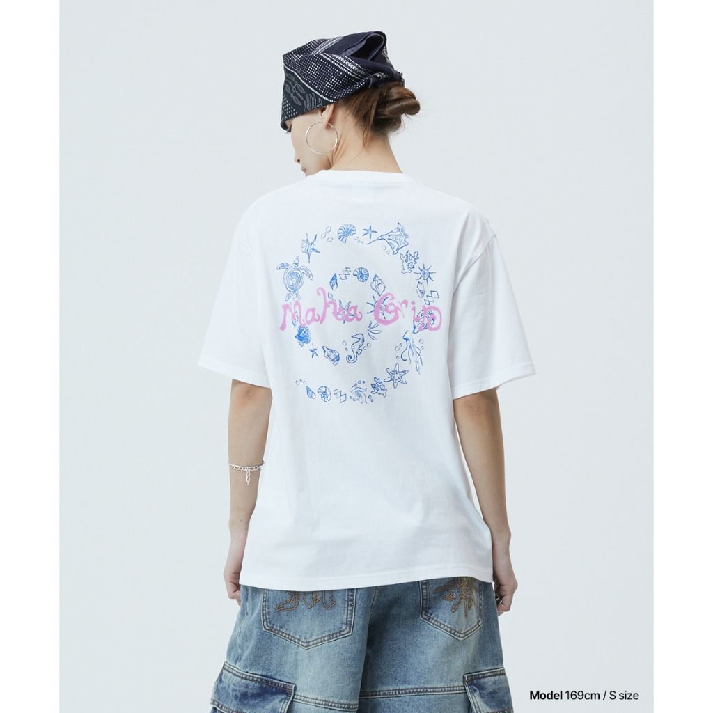 [MAHAGRID] SPIRAL SHELLS TEE_สไตล์เกาหลี ราคา ถูกที่สุด ดีลบีเคเค แกลเลอรีภาพที่ 6