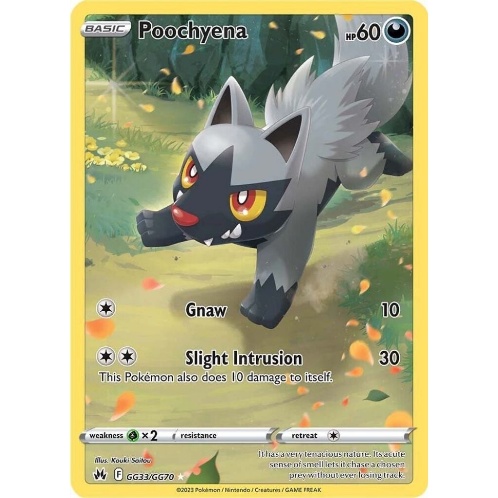 Pochyena GG33/GG70 Holo SWSH :Crown Zenith Singles Pokemon TCG Trading Card Game