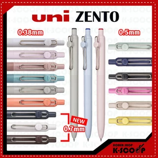 Uni-ball ZENTO ปากกาโรลเลอร์บอล 0.38 มม. 0.5 มม. 0.7 มม. – หมึกเรียบเป็นพิเศษ แห้งเร็ว กันน้ํา