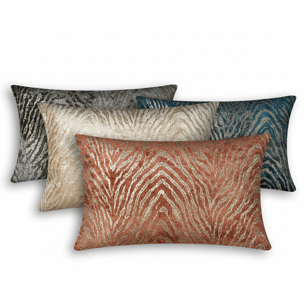 LINDIE ปลอกหมอนอิงฟอยล์กํามะหยี่สองด้าน - 30 x 50 ซม